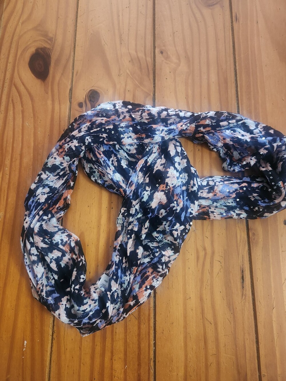 Joe Boxer Patterned Infinity Scarf Multi Color